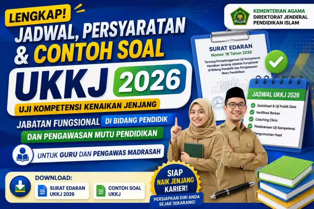 Jadwal, Persyaratan dan Contoh Soal UKKJ 2026 Guru dan Pengawas Madrasah