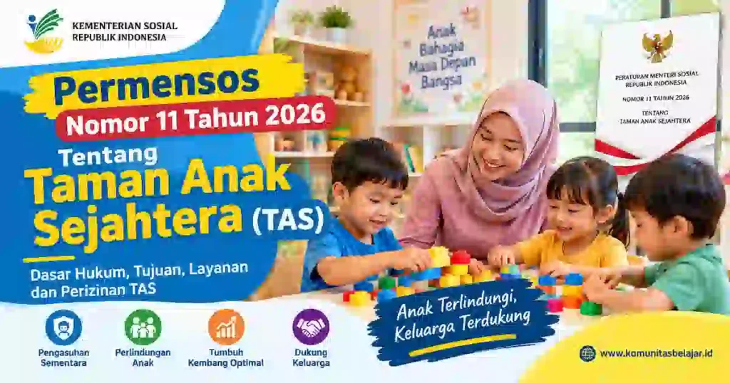 Permensos Nomor 11 Tahun 2026 Tentang Taman Anak Sejahtera