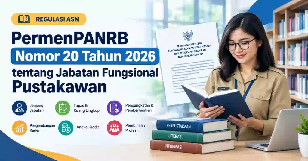 PermenPAN RB Nomor 20 Tahun 2026 tentang Jabatan Fungsional Pustakawan
